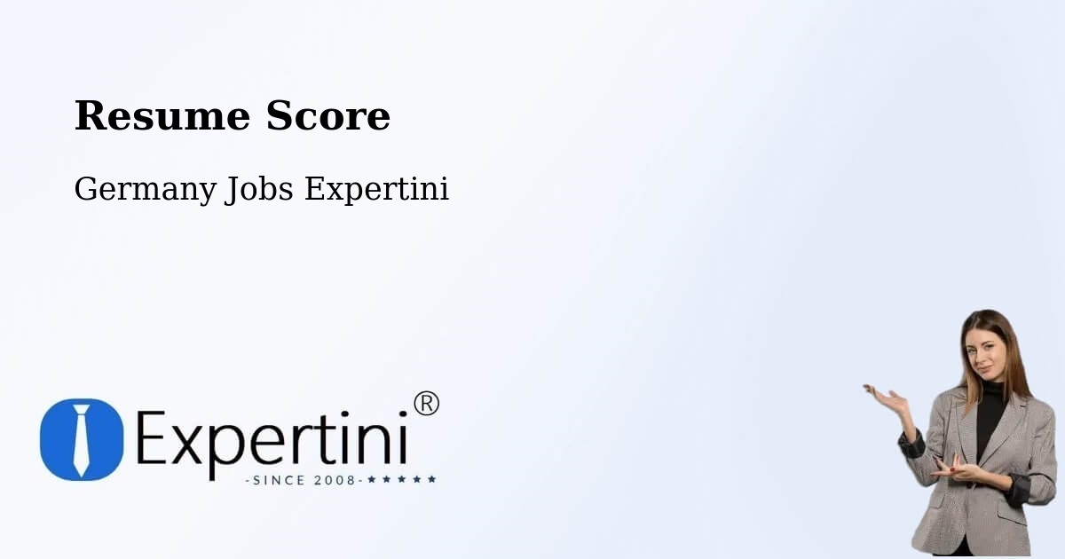 Resume Score & Job Description Match Tool – Dorsten - Germany Jobs Expertini