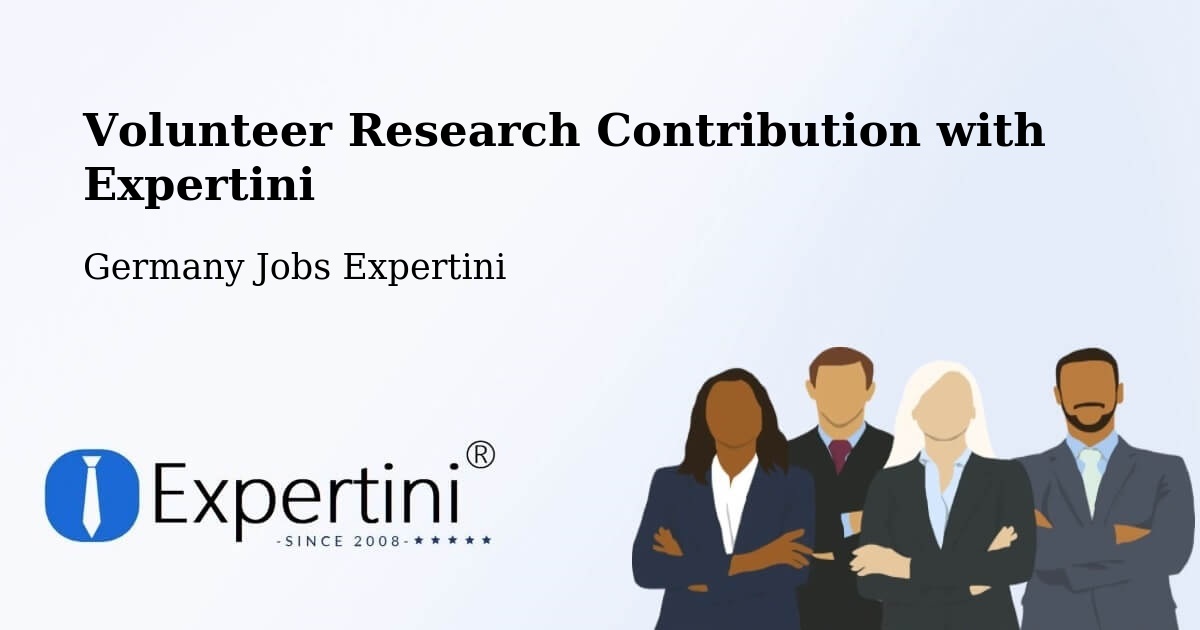 Volunteer Research Contribution Program – Dorsten - Germany Jobs Expertini