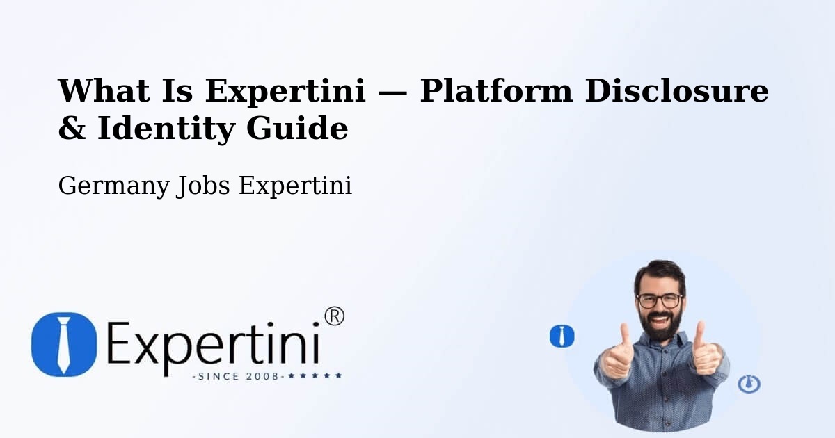 What Is Expertini — Platform Disclosure & Identity Guide – Dorsten